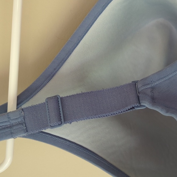 Cacique Floral 42H Lightly Lined No-Wire Bra Blue - Picture 12 of 16